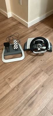 Xbox 360 Steering Wheel and Foot Pedals