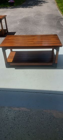 Nice solid coffee table made by Ashley furniture