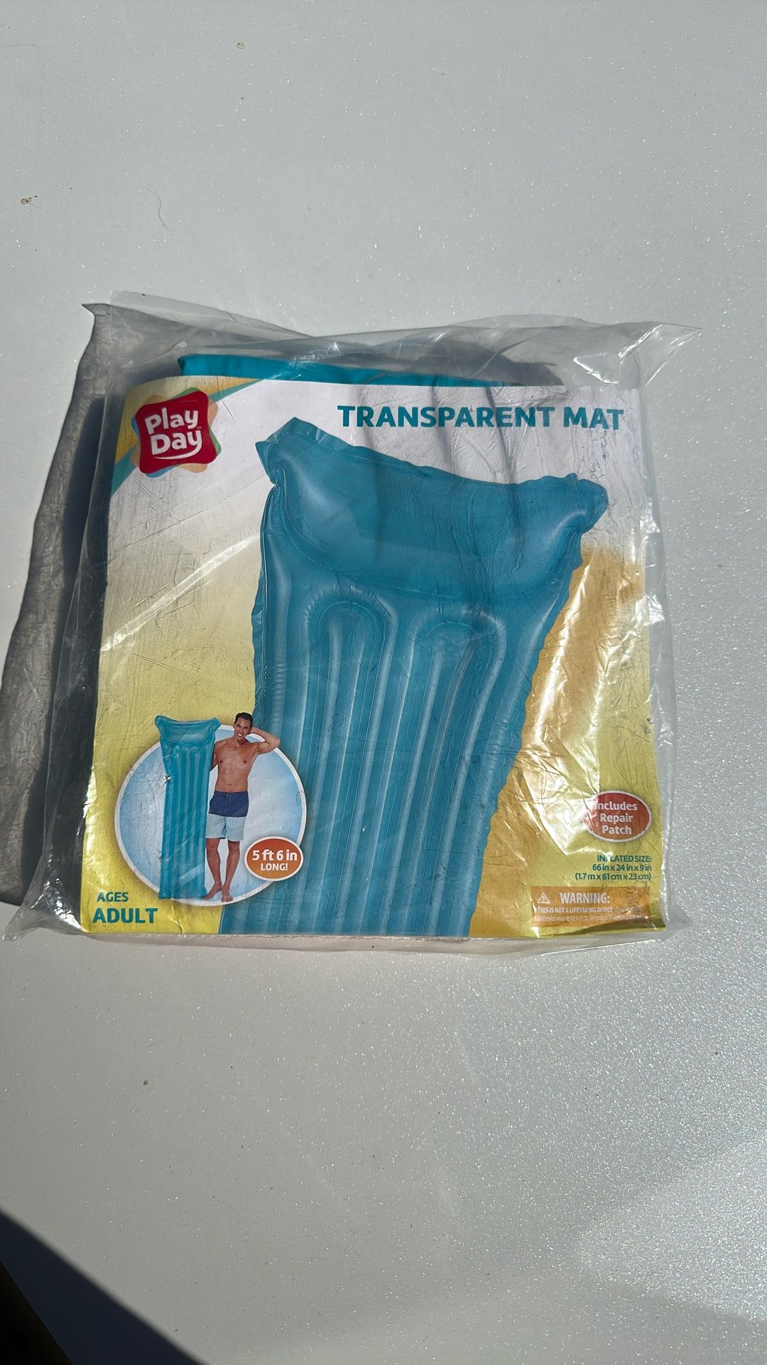 New Pool Float/ Transparent Mat
