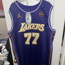 Luka Doncic purple NBA jersey size 2xl 