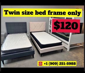 Twin size bed frame only