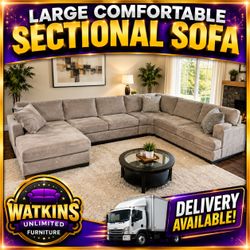 🔥 LARGE GREY ASHLEY FURNITURE SECTIONAL – COMFORTABLE & SPACIOUS! 🔥