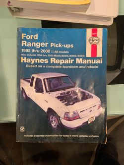 Ford Ranger/Mazda B2300 B3000 B4000 Haynes Repair Manual