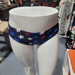Catalina Red White and Blue Star Bikini Bottom Sz M ( 8 - 10)