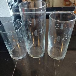 Princess House cylinder vases