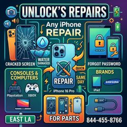 iphone unlocked cracked back glass screen