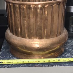 Antique / Vintage Copper Pot Planter 