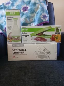 2 onion chopper and 1 vegetables chopper