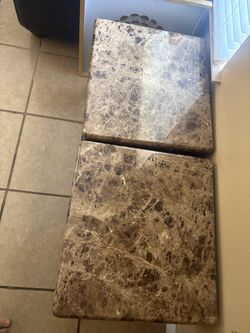 Brown Marble Stone Tiles Set of 2