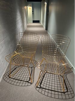 Gold wired chairs (150 each)