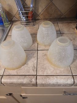 Frosted ceiling fan light covers