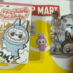 Pop Mart The Monsters LABUBU Exciting Macarons Lychee Berry Plush Pendant