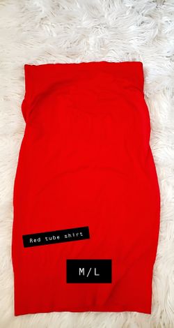 Red tube shirt