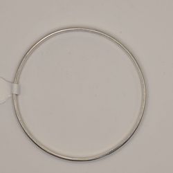 Handwrought IC Sterling Silver Bangle Bracelet 17.8g Minimalist Classic Style