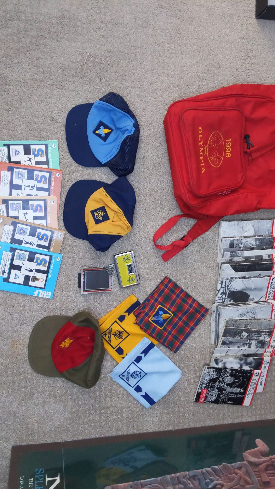 Assorted Boy, Cub, Webelos Scouts Items