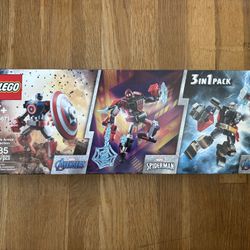 LEGO Super Heroes: Mech Armor Collection  (66671) Marvel Captain America, Spider-Man, Thor New