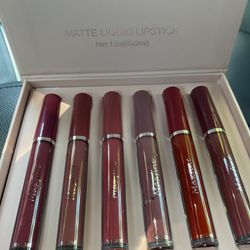 6Pcs Maxfine Lipstick Set Box Waterproof