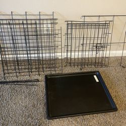 Medium-Small 33in x 18in Dog Kennel w/ One Door