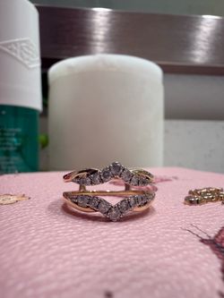 14K 3/8 ct. Diamond Enhancer Ring