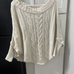 Women's Boatneck Poncho Sweater(xs/s)