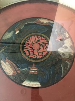 Antique red Japanese table