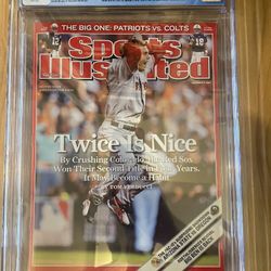 2007 Sports Illustrated Red Sox World Series CGC 9.4