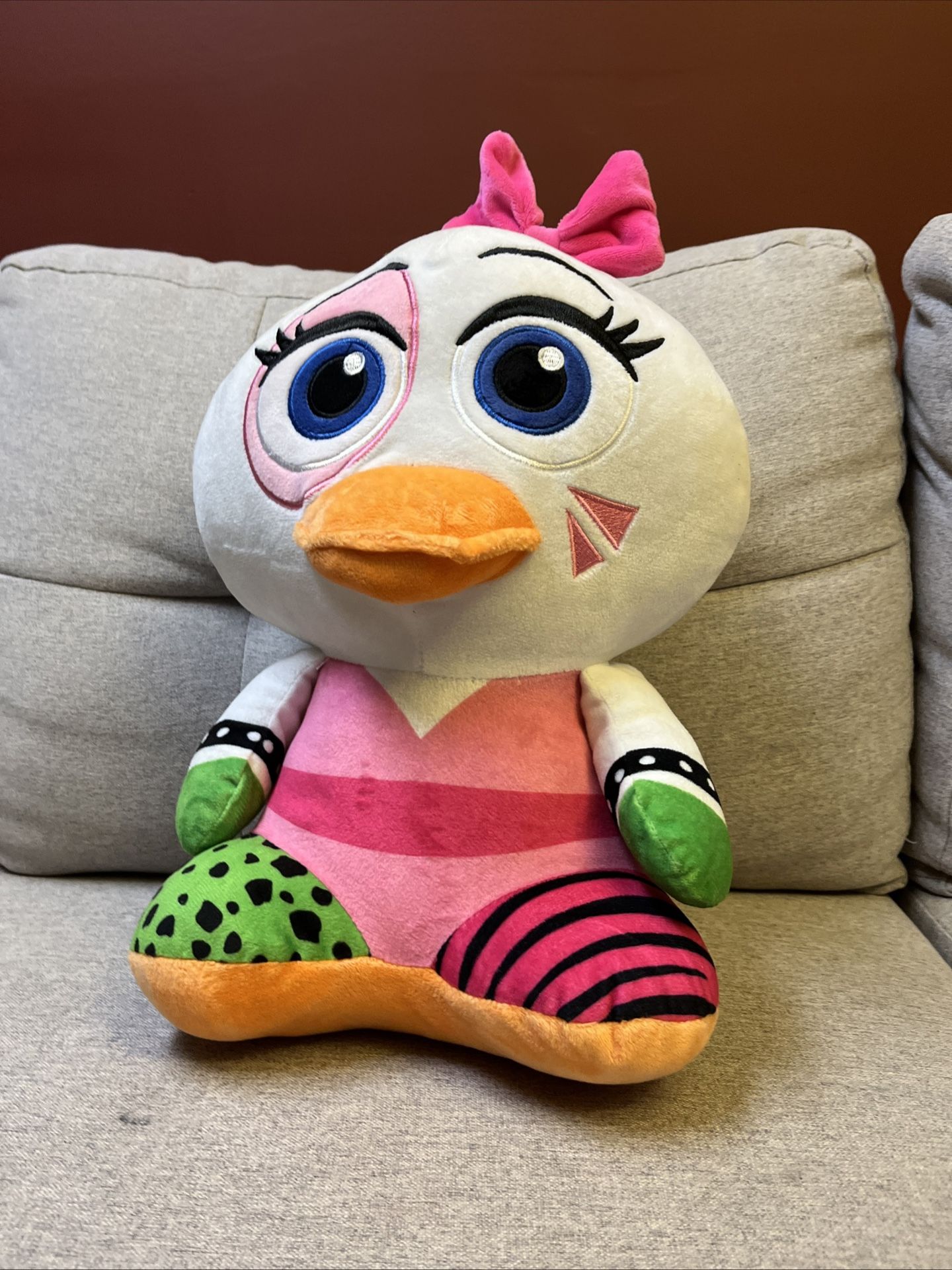 FNAF Plush Toy Glamrock Chica Security Breach Small 17” inch tall. Official