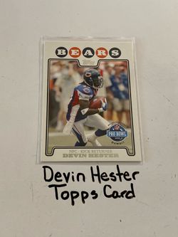 Devin Hester Chicago Bears Hall of Fame KR Topps Card.
