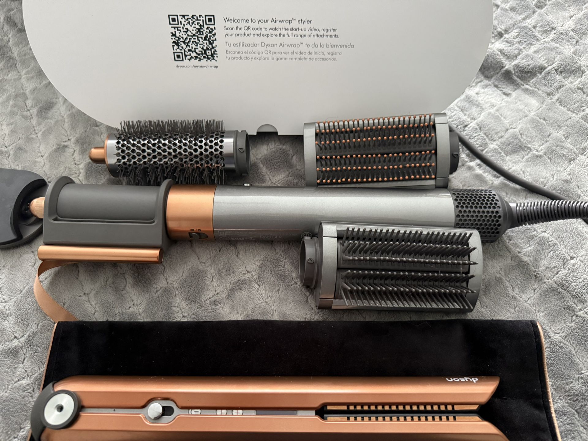 I’m selling My wife’s Dyson Airwrap and Flat Iron 