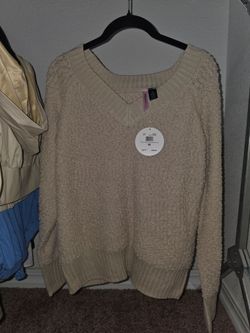 New Love Tree Beige Knit Sweater Size M