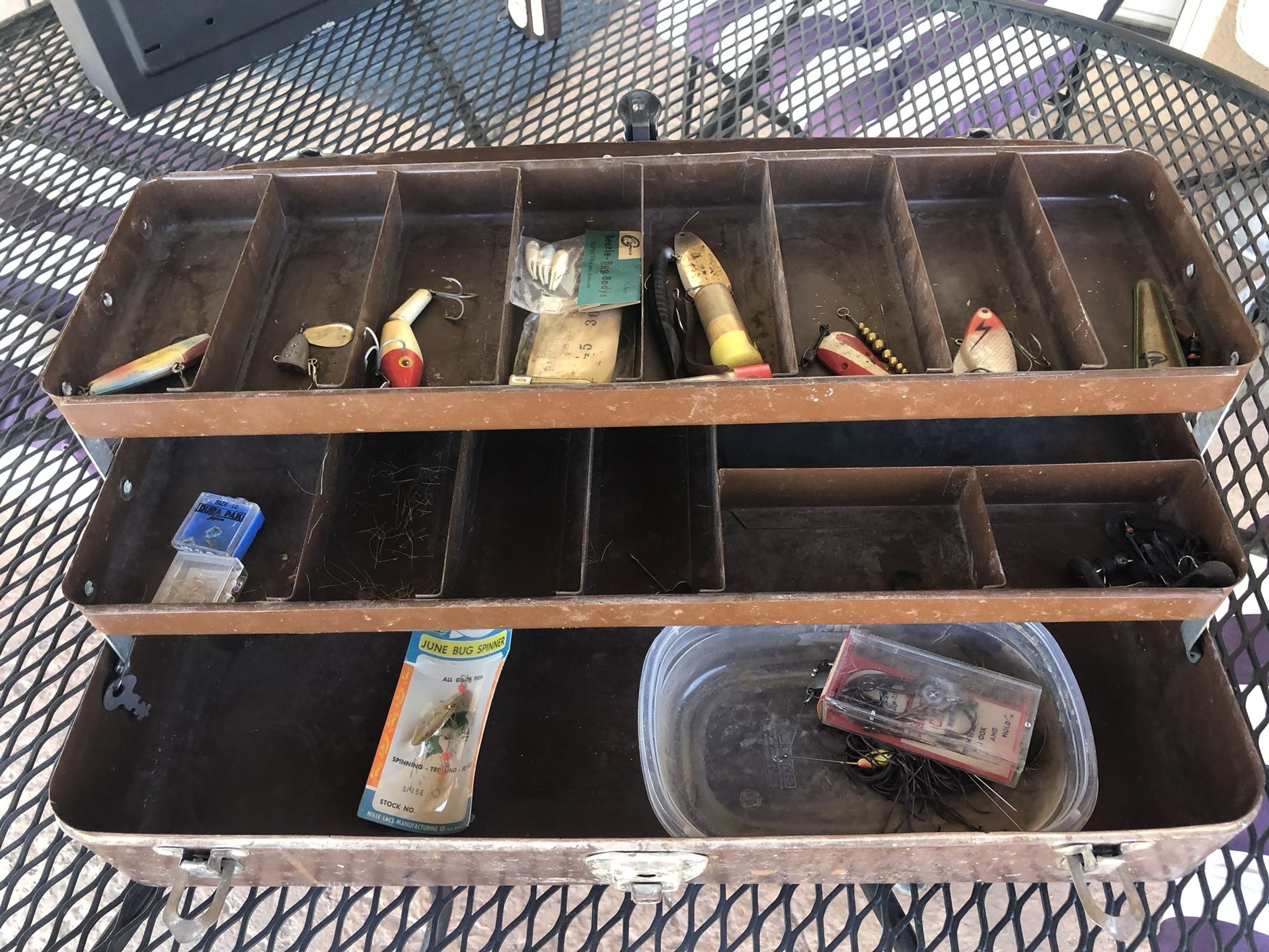 Old Tackle Box With Some Tackle