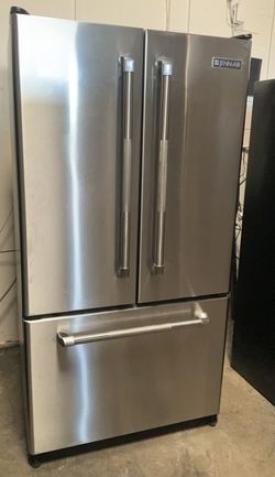 Jenn Air 3 Door Stainless Steel Refrigerator
