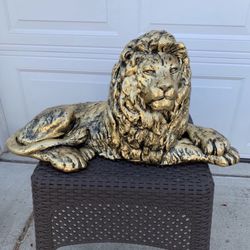 Golden Lion Statue