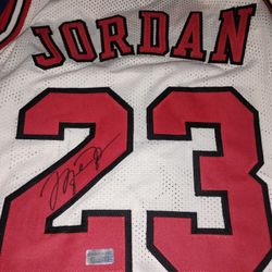 Michael Jordan Signed Autograph COA Jersey Chicago Bulls 