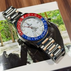 Deep Blue Aqua Diver GMT 40MM Automatic Seiko NH34 Movement Men’s Watch