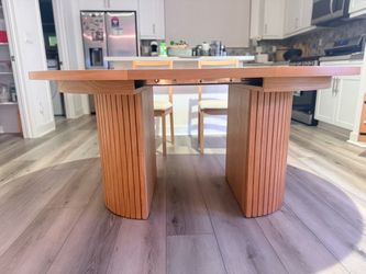TRANSFORMER TABLE ROUND SCANDINAVIAN OAK