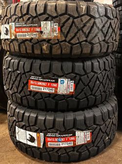 35 1350 20 NITTO RIDGE GRAPPLERS BRAND NEW TIRE TIRES $450 EACH OR $1799 FOR A SET OF 4 WHILE SUPPLIES LAST FINANCING AVAILABLE DELIVERY AVAILABLE