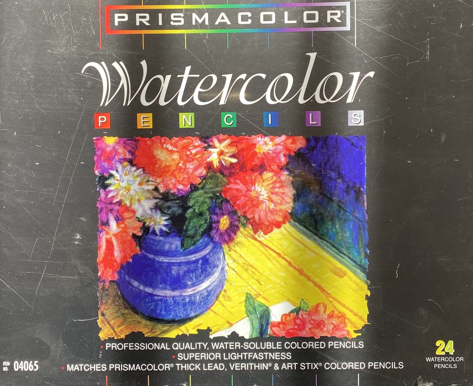 "Brand New" PRISMACOLOR Watercolor Water-Soluble 24 Professional Colored Pencils