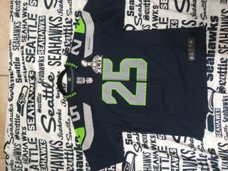 Nike Women's Seattle Seahawks jersey. SB XLIX patch!