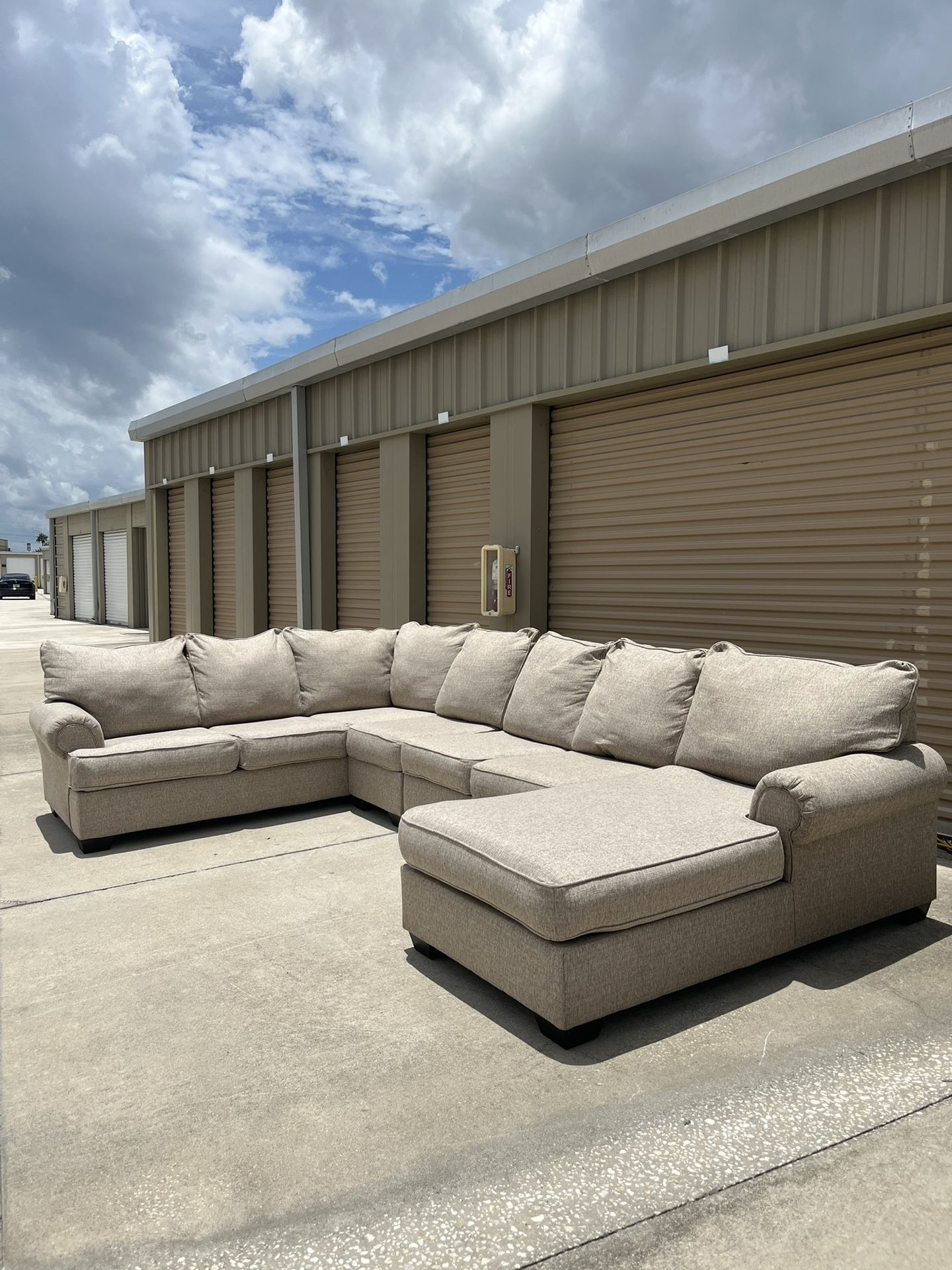 Beige Sectional Couch