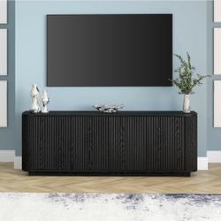 Modern fluted TV stand