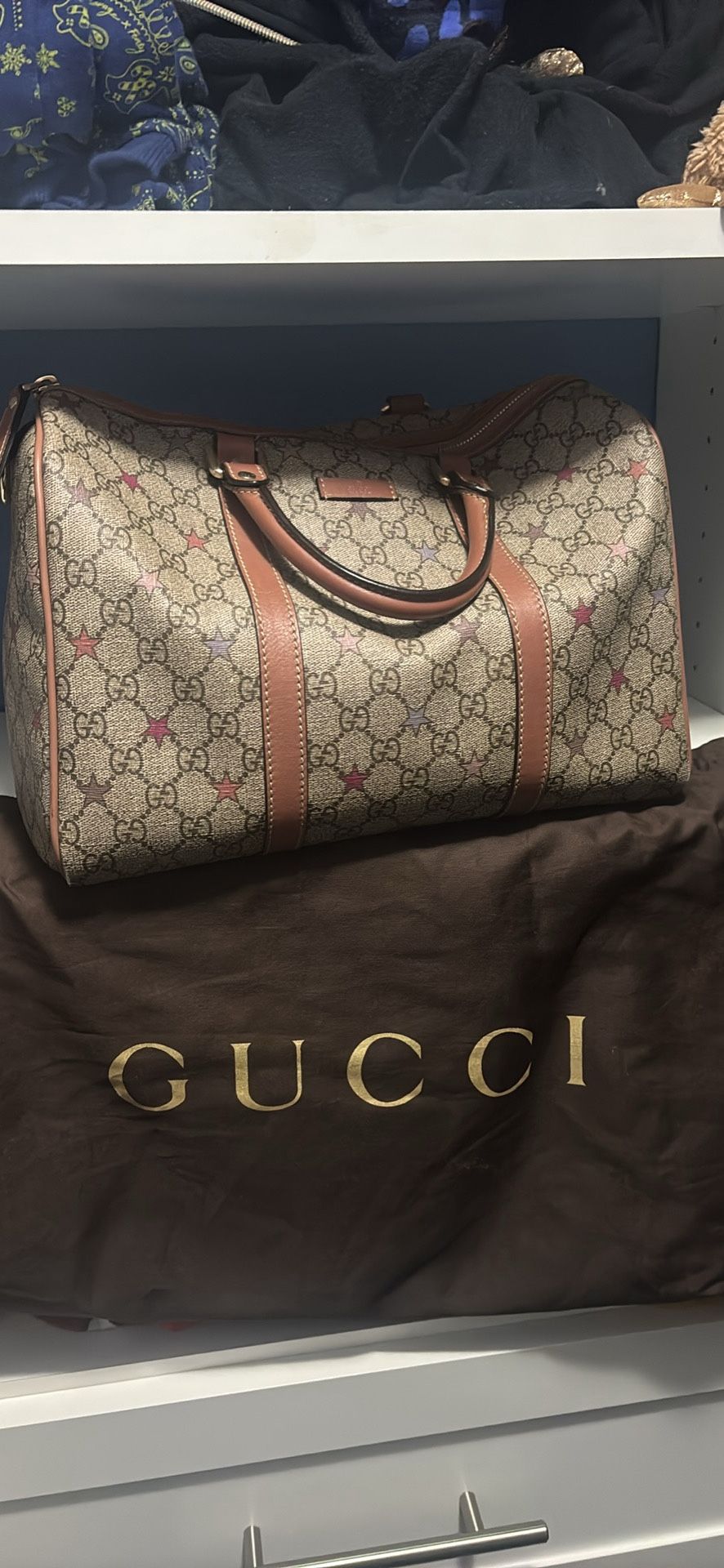 Gucci Supreme Stars Medium Joy Boston Bag