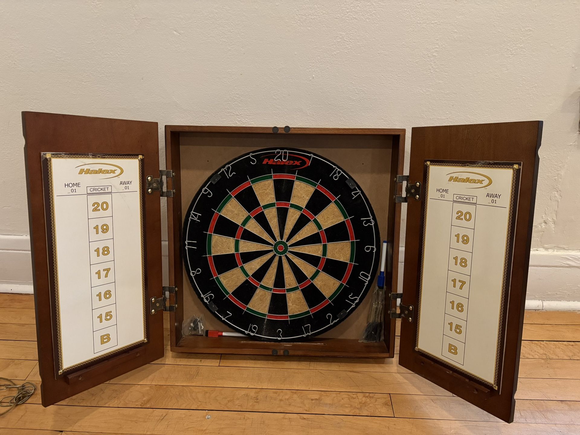Vintage Dart Board Cabinet