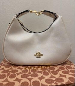 Coach New York Cream Leather Hobo Bag