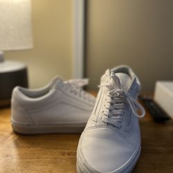 Vans Leather White Size 9