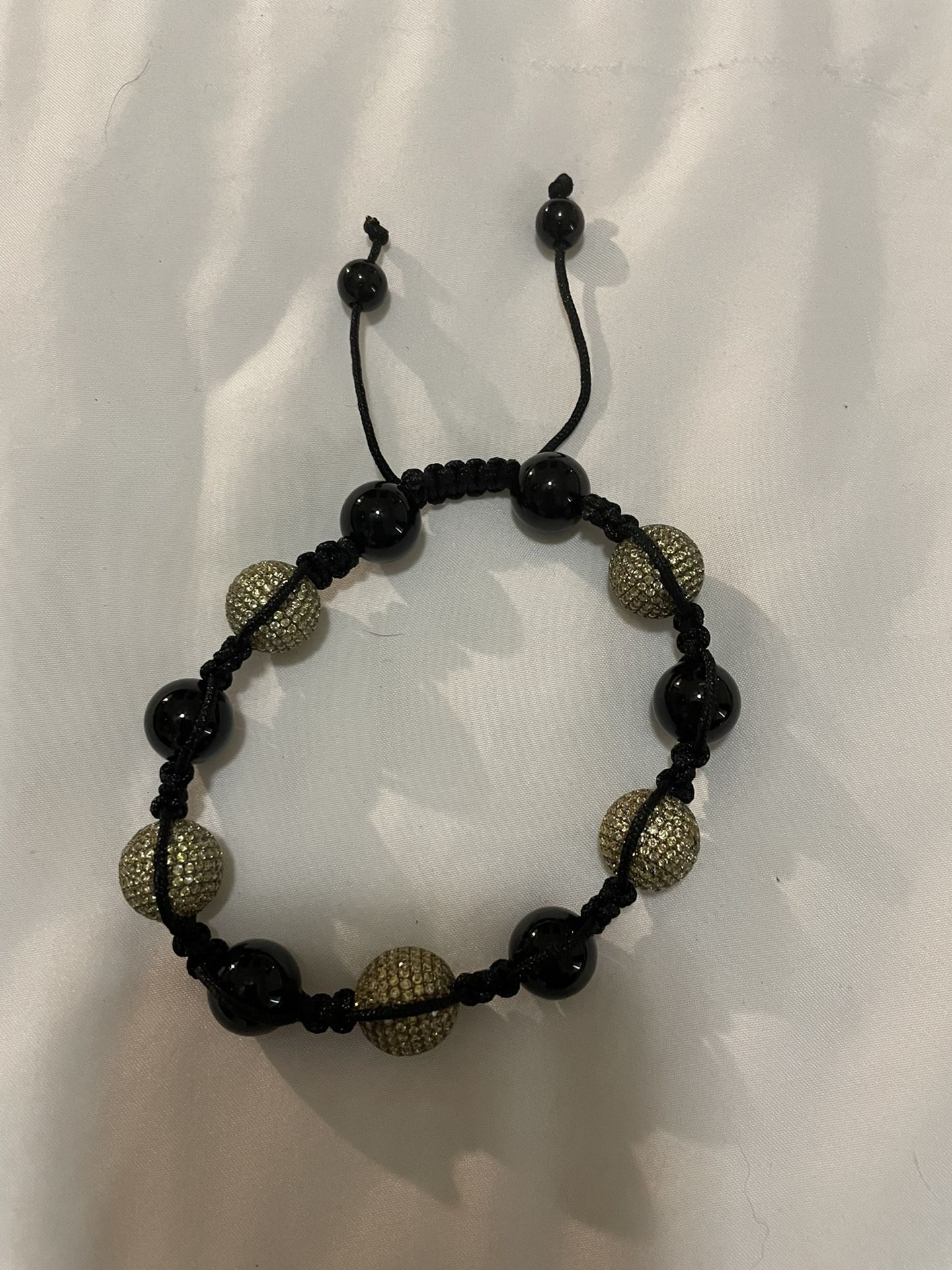 Crystals And Onyx Beads Bracelet,All Products : American Fashion Style Bags On Sale