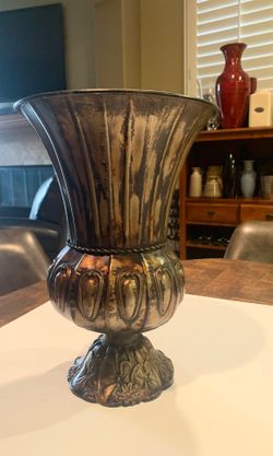 Bronze Tin Flower Vase