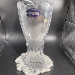 American made crystal vase 25% lead