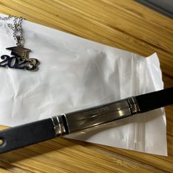 Graduation Bracelet And Necklace Stain Steel 