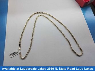 Rope Chain - Yellow Gold 14k (.585) 21.5 grams 24 inch